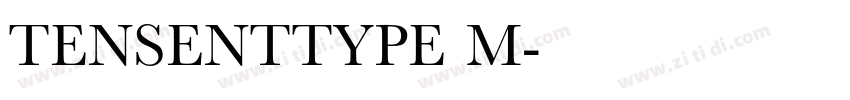 TENSENTTYPE M字体转换
